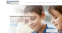 Desktop Screenshot of ontracklearning.net